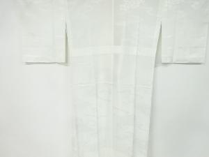 リサイクル　雲に菊・牡丹模様織り出し単衣長襦袢